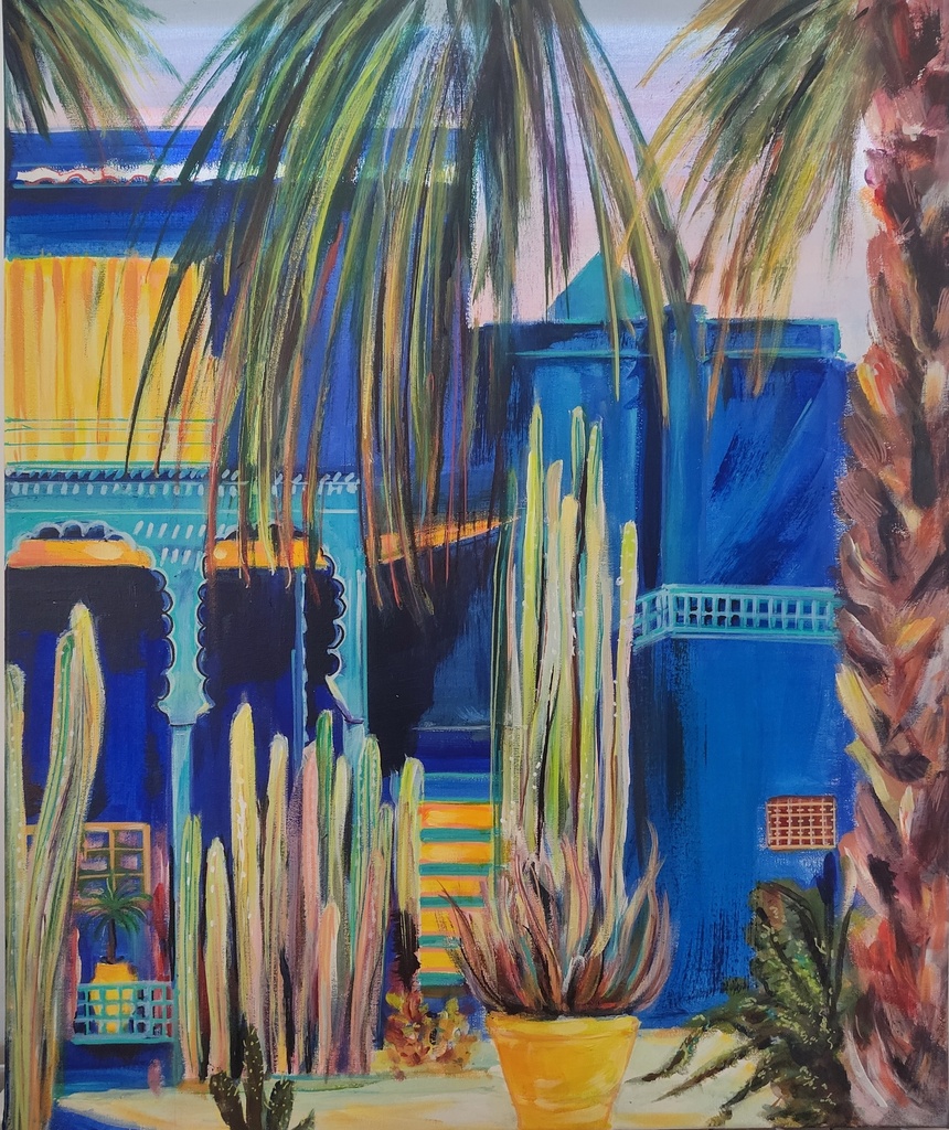 [Acrylique sur toile 61x75] Majorelle 8