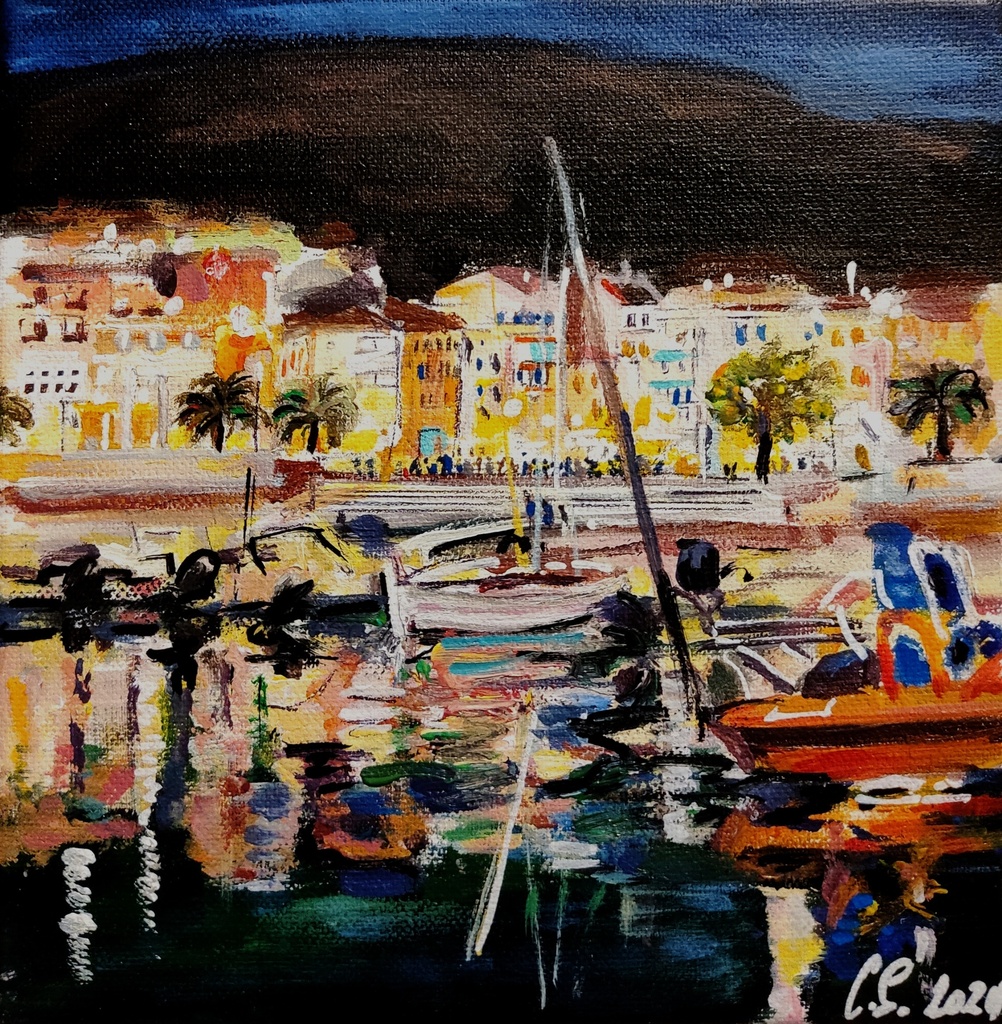 CERBERE - La nuit, vue du port