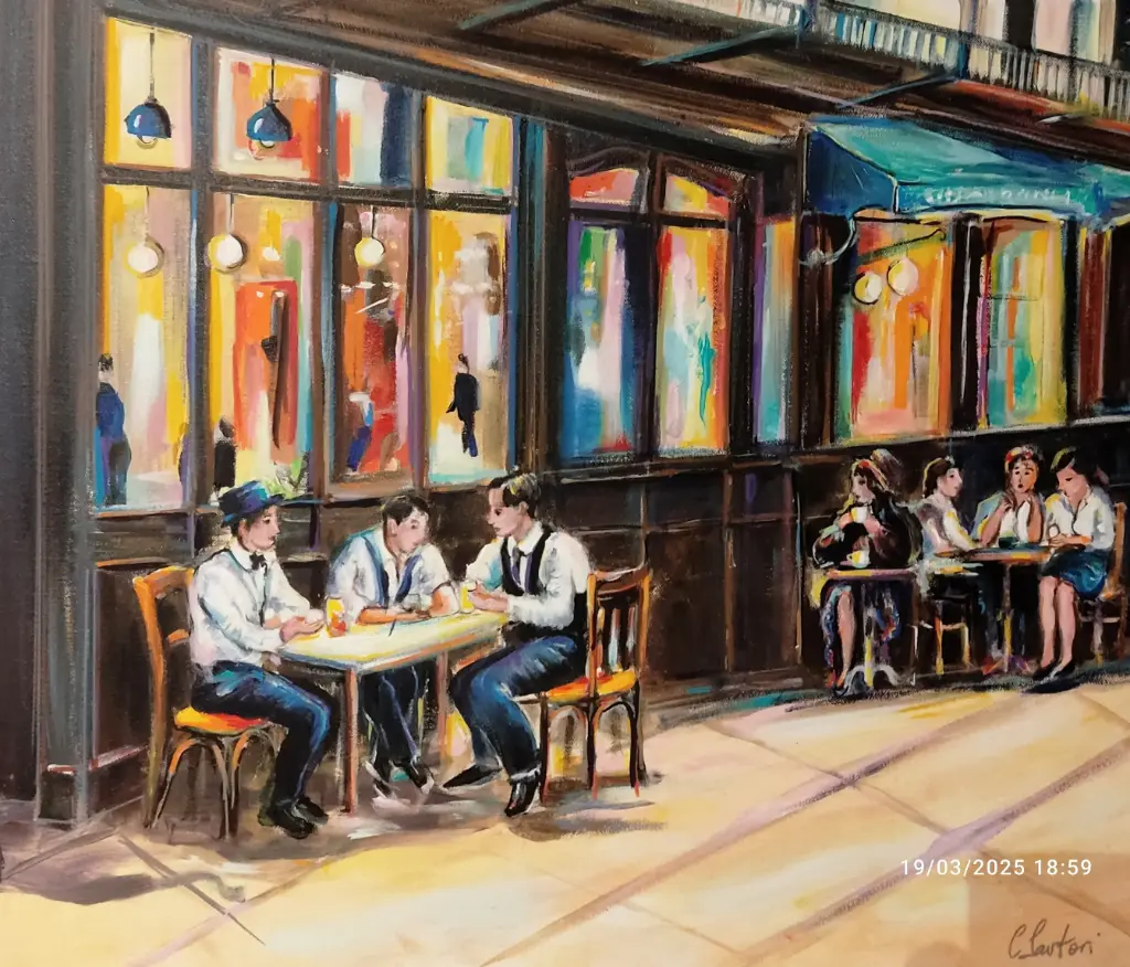 BISTROT CAFES série 1er tableau