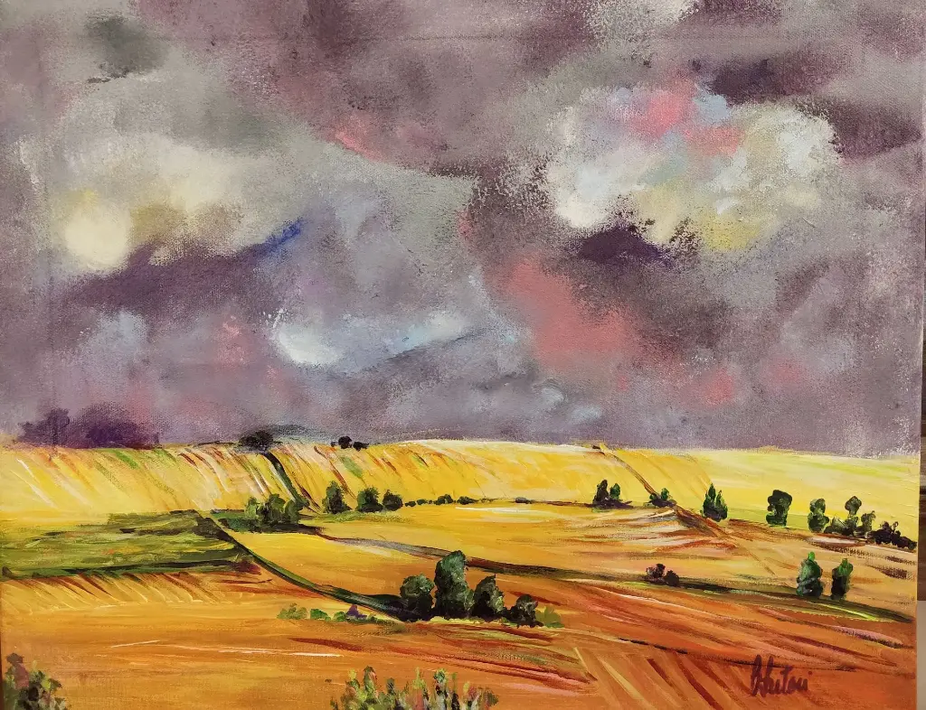 Le Lauragais, sous l'orage