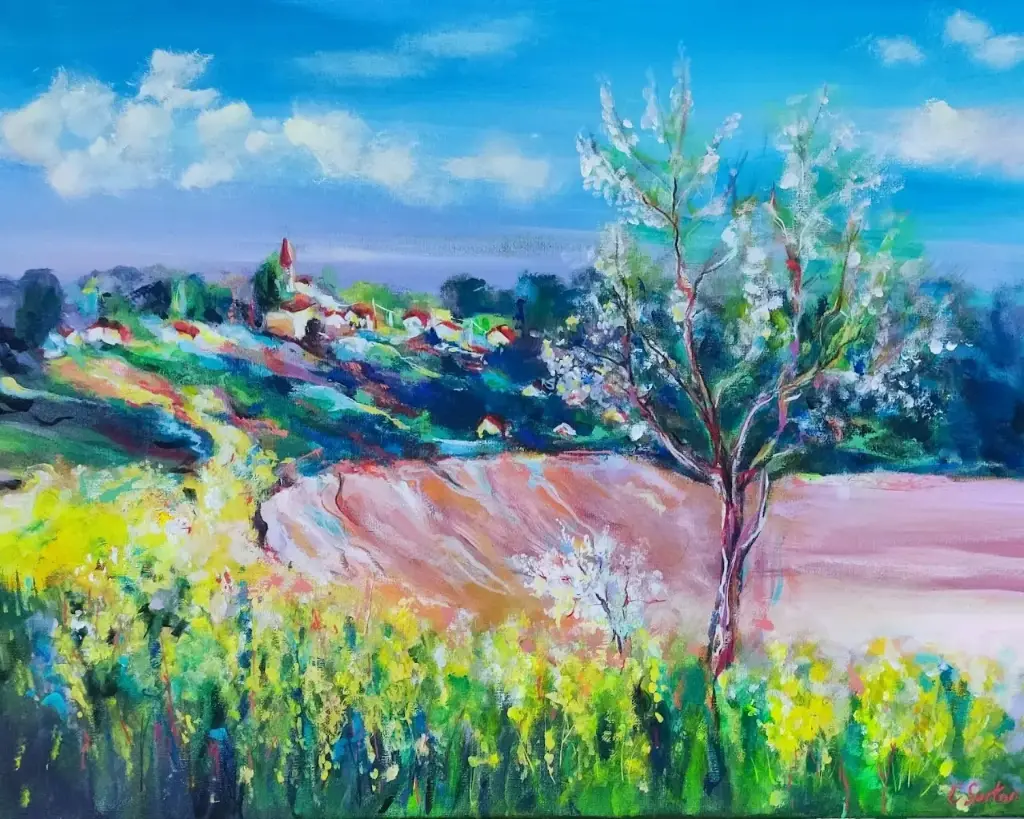 Le Lauragais, les champs de colza