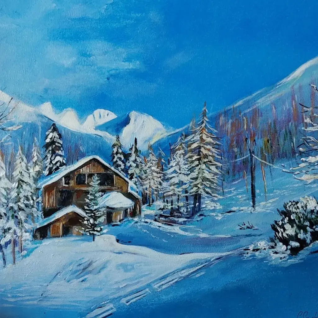 MONTAGNE - Les Alpes  "Au chalet"