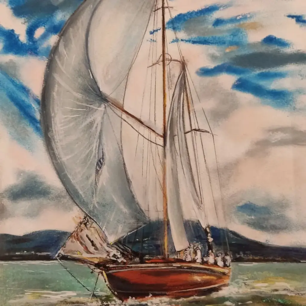 Voilier  "Prise au vent"