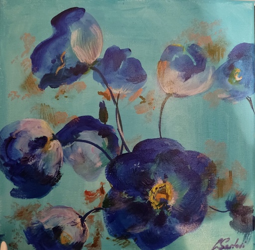 Fleurs bleues